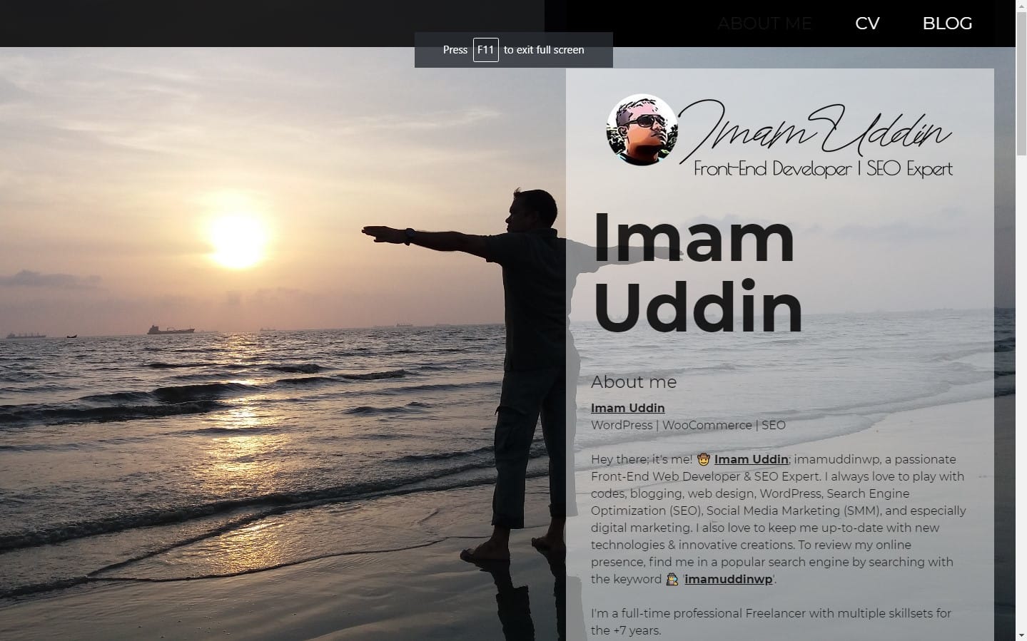 Jimdo Free Website Portfolio Of Imam Uddin, imamuddinwp